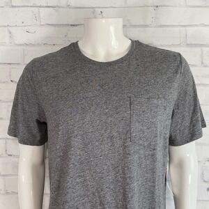 Free Fly Shirt Men's Large Bamboo Heritage Pocket Tee Grey UPF 50 NWT